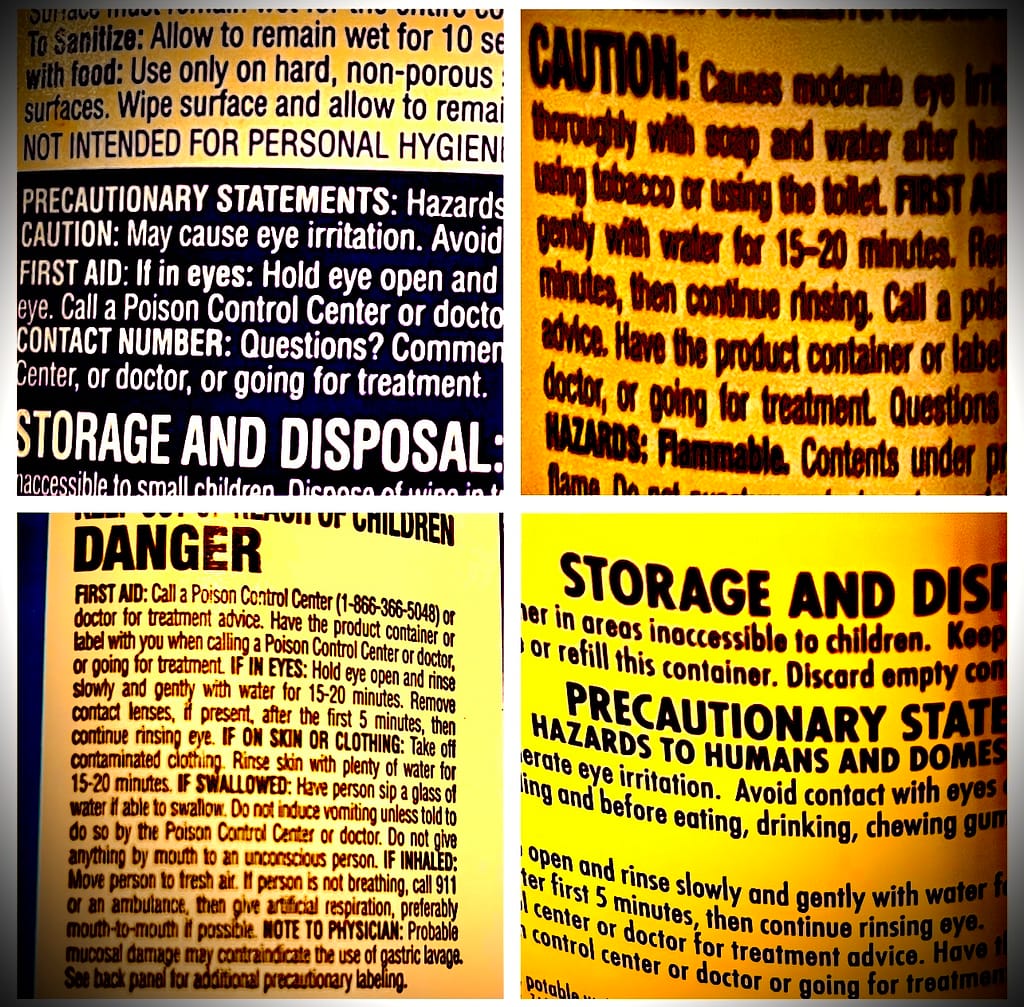 Household Cleaners that should NEVER be Mixed that create toxic fumes